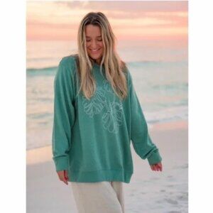 🛍️ Post Surf Monstera oversized Sweatshirt Size M (BEACHLY Box)